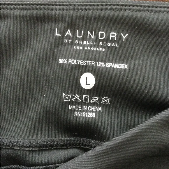 Laundry by Shelli Segal Capri Leggings, w/media pockets, L, NWT, Retail:$68 - Picture 5 of 8